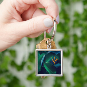 Flowers Bird of Paradise Key Ring