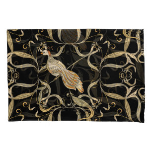 Flowers & Birds: Nouveau Style Vintage Pillowcase