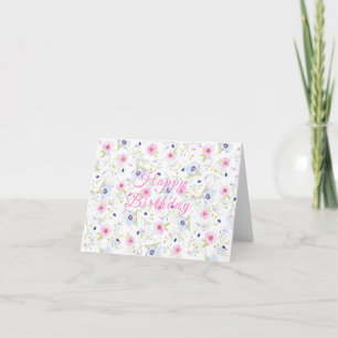 Flowers Birthday Card Fresh Design