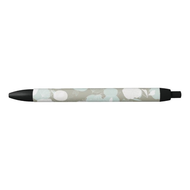 Flowers Black Ink Pen (Front)