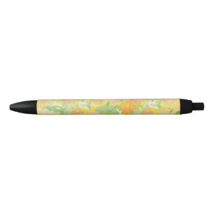 Flowers Black Ink Pen