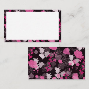 flowers black loyalty card