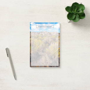 Flowers Blooming Sagebrush California Post-it Notes