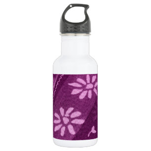 Flowers Blossoms Vines Purple Pink Shower Party 532 Ml Water Bottle