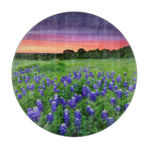 Flowers   Bluebonnets at Sunset Texas Cutting Board