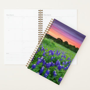 Flowers Bluebonnets at Sunset Texas Planner