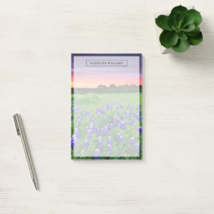 Flowers Bluebonnets at Sunset Texas Post-it Notes