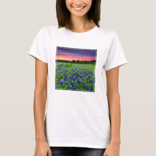 Flowers   Bluebonnets at Sunset Texas T-Shirt