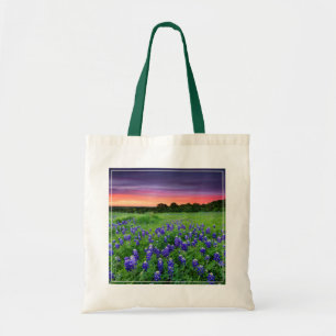 Flowers Bluebonnets at Sunset Texas Tote Bag