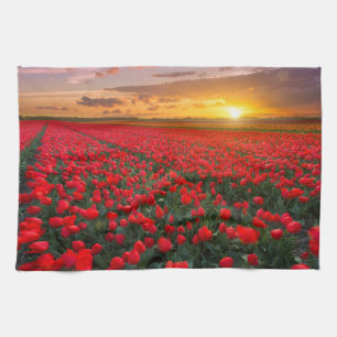 Flowers Botanical Garden Holland Tea Towel