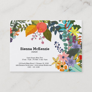 Flowers bouquet business card