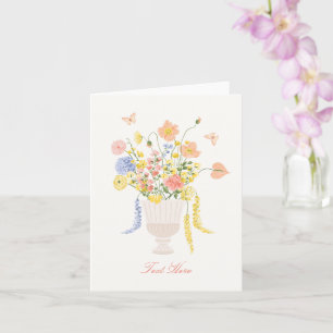 Flowers bouquet  card