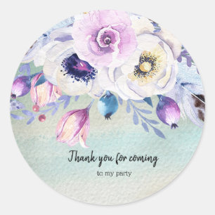Flowers bouquet for all occasions classic round sticker