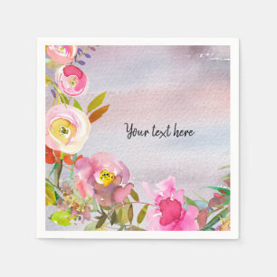 Flowers bouquet for all occasions napkin