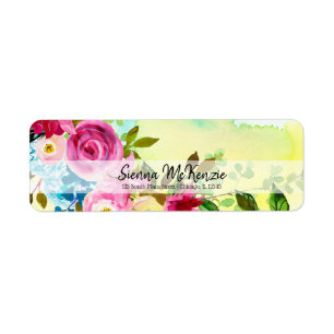 Flowers bouquet for all occasions return address label