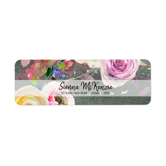 Flowers bouquet for all occasions return address label (Front)