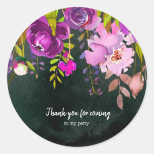 Flowers bouquet for all occassions classic round sticker