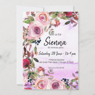 Flowers bouquet for all occassions invitation