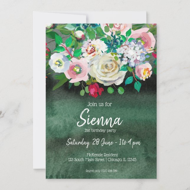 Flowers bouquet for all occassions invitation (Front)