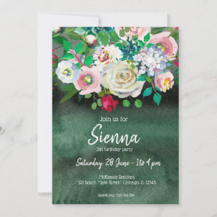 Flowers bouquet for all occassions invitation