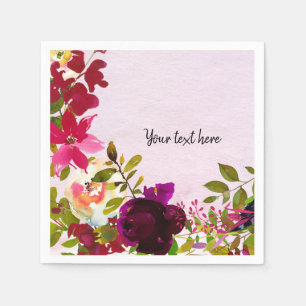 Flowers bouquet for all occassions napkin