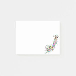 Flowers Bouquet Giraffe Post it Notes