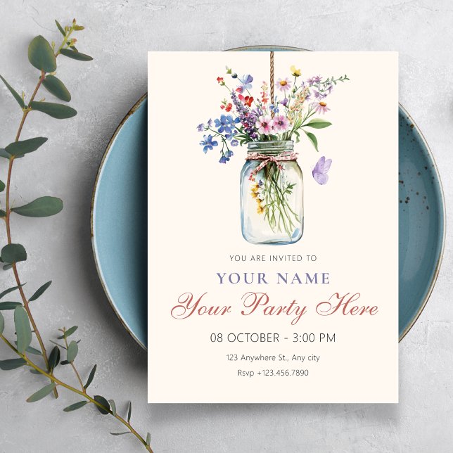 Flowers bouquet invitation (Creator Uploaded)