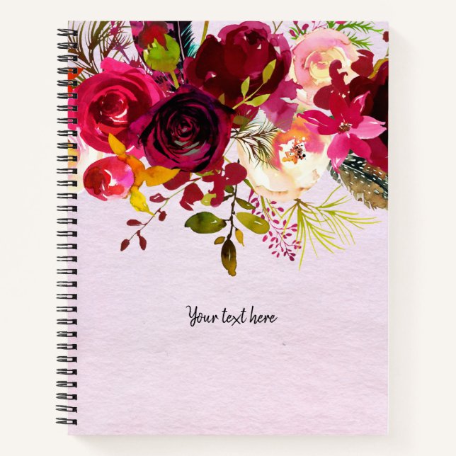 Flowers Bouquet Notebook (Front)