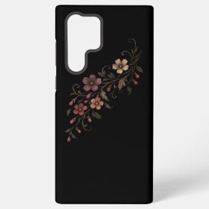 Flowers Bouquet On Black Samsung Galaxy Case