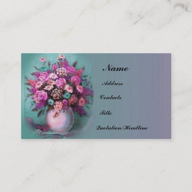 Flowers Bouquet  Profile Card (Front)