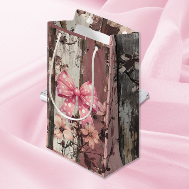 Flowers & Bow Small Gift Bag (Creator Uploaded)