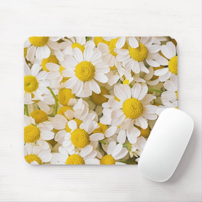 Flowers | Bunch of Chamomiles Mouse Pad (With Mouse)