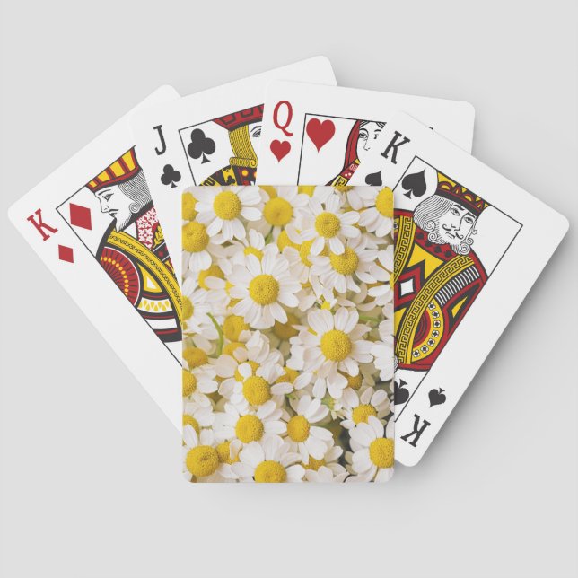 Flowers | Bunch of Chamomiles Playing Cards (Back)
