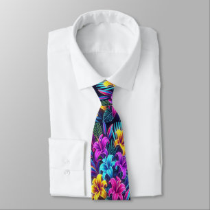 Flowers Bursting With Color in Vibrant Lilley Ab Tie