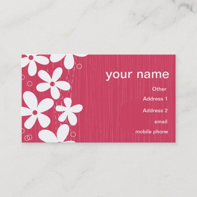 flowers business card (Front)