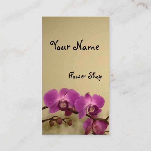 Flowers Business card (Front)