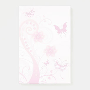 Flowers, Butterflies and Swirls Post-it Notes