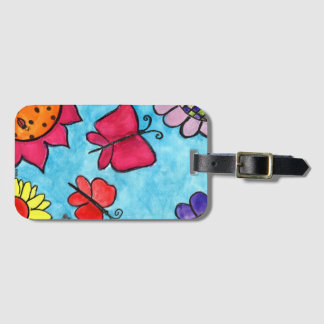 Flowers & Butterflies Bag Tag