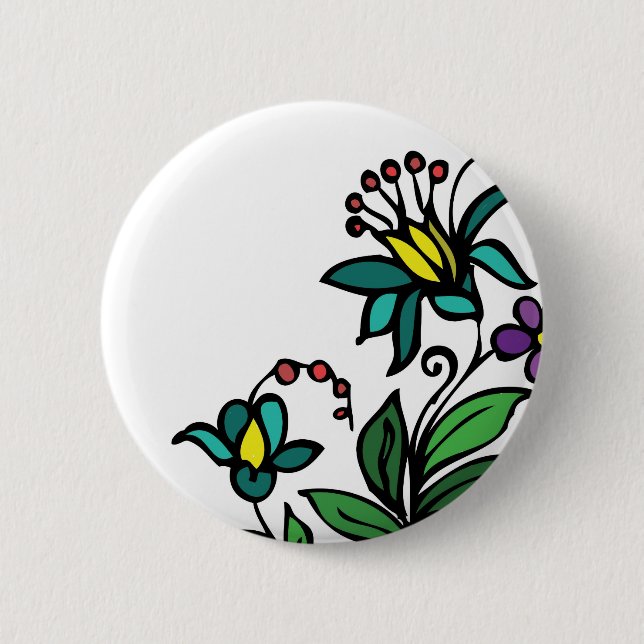 Flowers button Floral design (Front)