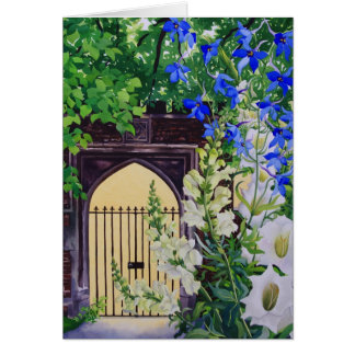 Flowers by a sunlit gateway 2008