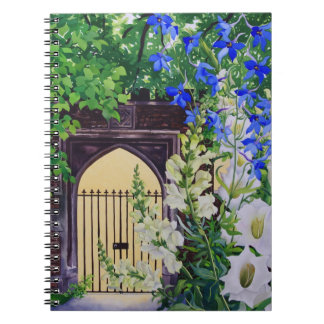 Flowers by a sunlit gateway 2008 notebook