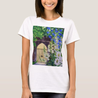 Flowers by a sunlit gateway 2008 T-Shirt