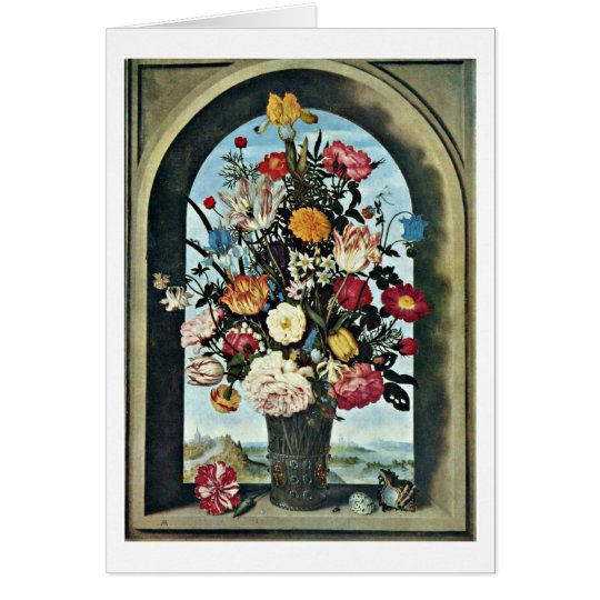 Flowers By Ambrosius Bosschaert The Elder Card