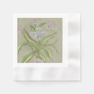 Flowers by Amilia - a beautiful flower design Napkin