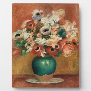 Flowers by Renoir Impressionist Art Painting Plaque