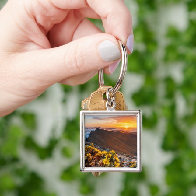 Flowers | Canary Islands, Spain Key Ring (Hand)