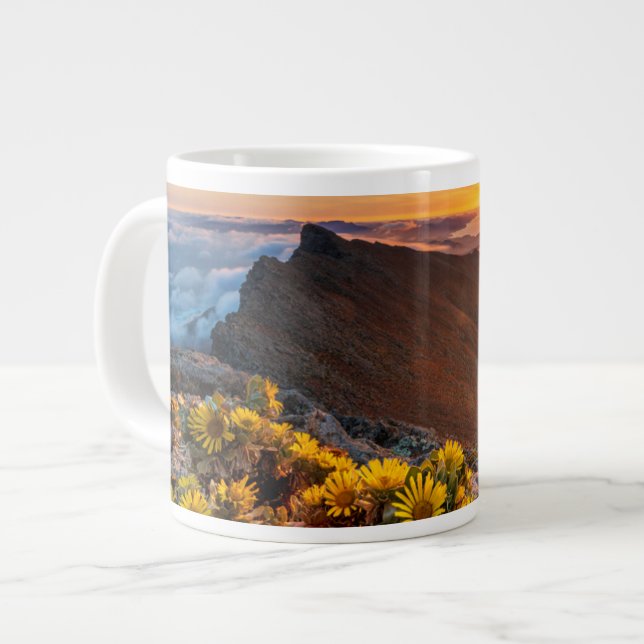 Flowers | Canary Islands, Spain Large Coffee Mug (Front Left)