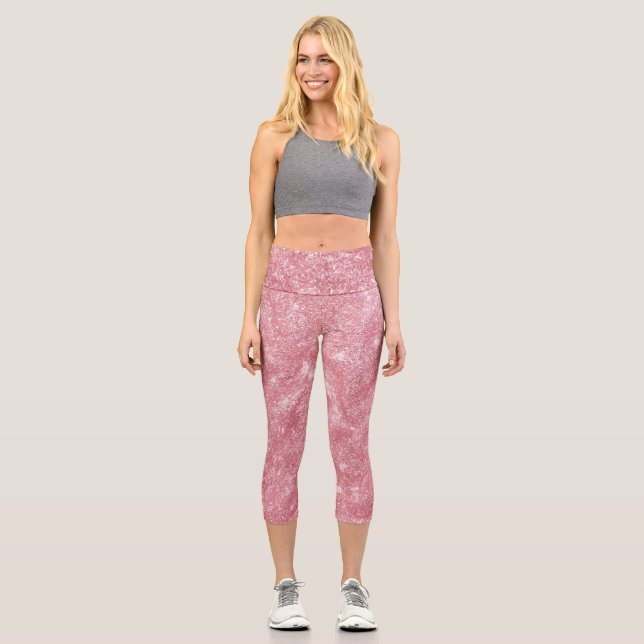 Flowers Capri Leggings (Front)