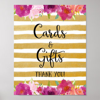 Flowers Cards and Gifts Wedding Poster Print