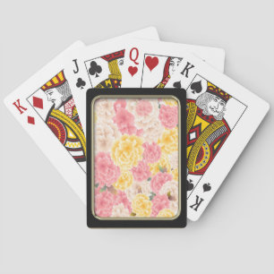 Flowers Carnations Playing Cards